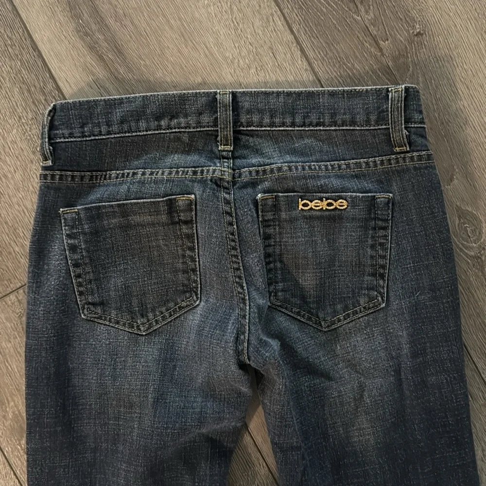 Y2K Bebe jeans size 26 Carmen rivet low rise - Picture 6 of 6